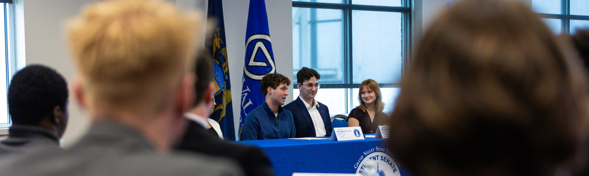 Outgoing leadership giving their farewell addresses to incoming senators.